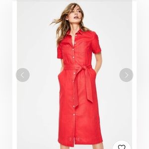 NWT Boden linen shirt dress